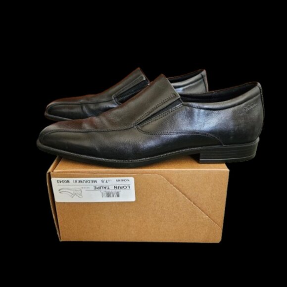 ECCO Men's Black Leather Slip-On Dress Shoes- Size 45 (US 11) - Picture 5 of 10